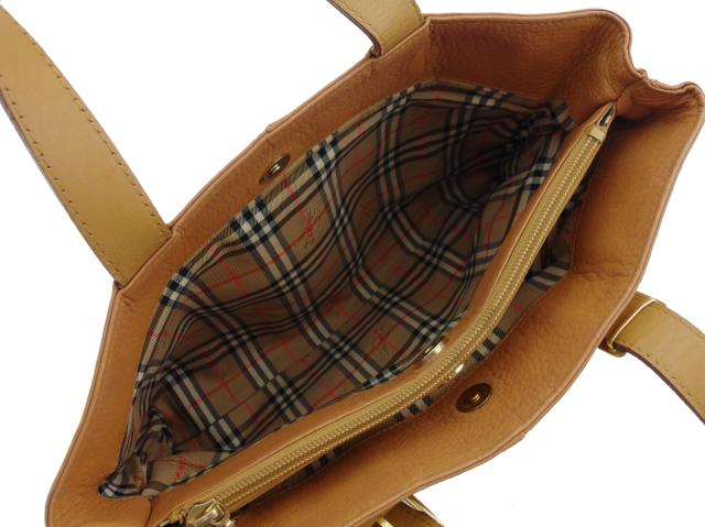 【週末タイムセール】バーバリー BURBERRY トートバッグノバチェック ベージュ×ノバチェック（ベージュ×ホワイト×ブラック×レッド） レディース 中古_5