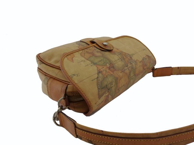 プリマクラッセ PRIMA CLASSE ショルダーバッグ地図柄 セピア（地図柄