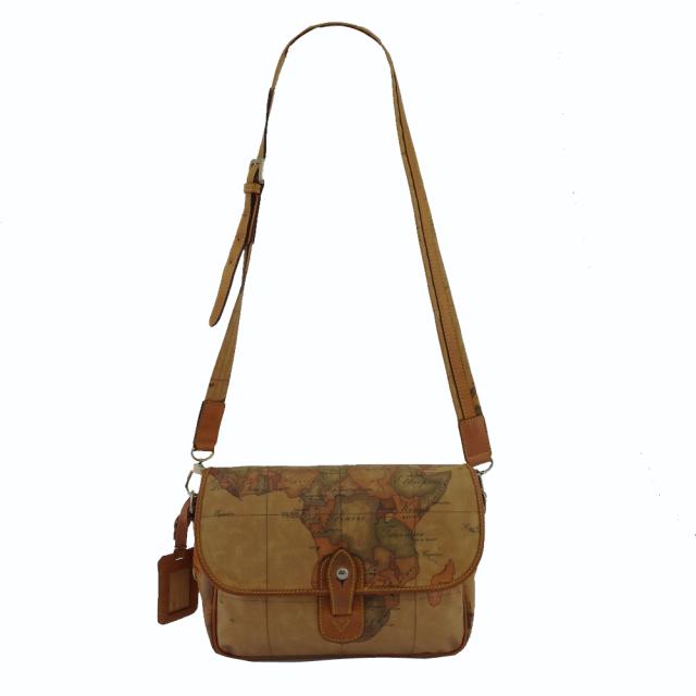プリマクラッセ PRIMA CLASSE ショルダーバッグ地図柄 セピア（地図柄