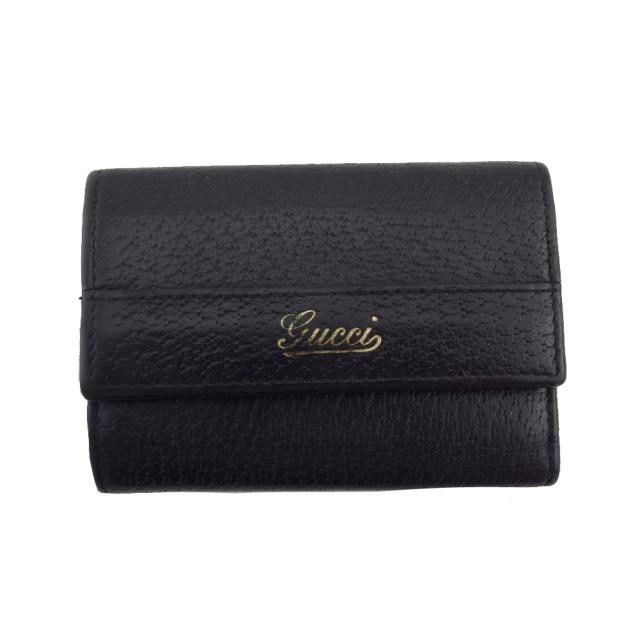 【BIGお買い物ラリー★30%OFFセール中】グッチ GUCCI キーケース ブラック×ゴールド 中古 BIGお買い物ラリー☆30%OFFセール中】グッチ GUCCI キーケースGG柄