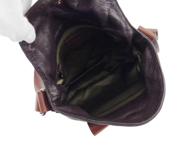 【週末タイムセール】モスキーノ MOSCHINO ショルダーバッグ ブラウン×ダークブラウン レディース 中古_7