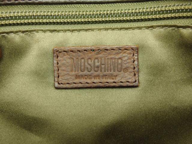 【週末タイムセール】モスキーノ MOSCHINO ショルダーバッグ ブラウン×ダークブラウン レディース 中古_9