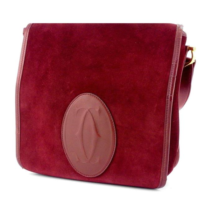 【BIGお買い物ラリー★30%OFFセール中】カルティエ CARTIER ショルダーバッグ レザー レディース 中古