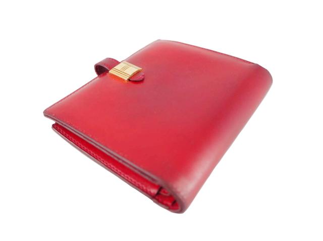 【GWタイムセール】エルメス HERMES 二つ折り財布 ルージュカザック レディース 中古_2