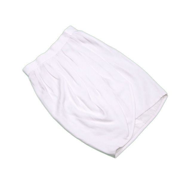 【BIGお買い物ラリー★30%OFFセール中】サンローラン SAINT LAURENT スカートラップデザイン ♯Sサイズ ホワイト レディース 中古