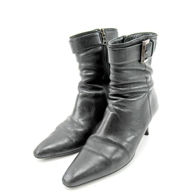 【BIGお買い物ラリー★30%OFFセール中】プラダ PRADA ブーツ ♯36 ブラック レディース 中古