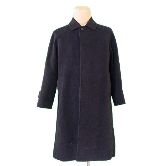【X'masセール★30%OFF】バーバリー BURBERRY トレンチコートステンカラー シングル ブラック レディース 中古