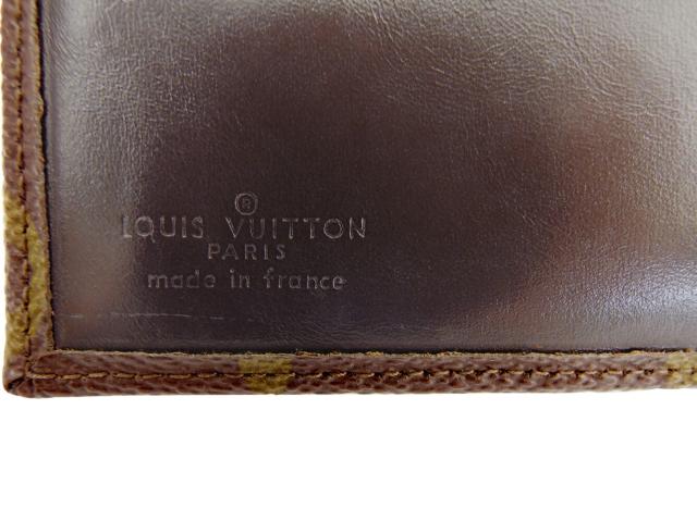 LOUIS VUITTON 二つ折り財布 ブラウン/ベージュ ルイ・ヴィトン LOUIS VUITTON 二つ折り財布モノグラム ヴィンテージ