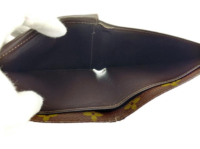 LOUIS VUITTON 二つ折り財布 ブラウン/ベージュ ルイ・ヴィトン LOUIS VUITTON 二つ折り財布モノグラム ヴィンテージ