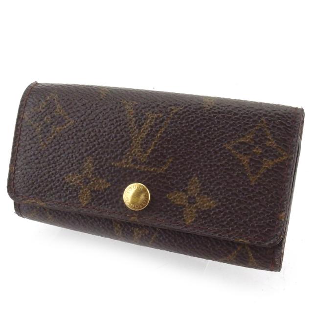 【X'masセール★30%OFF】ルイ・ヴィトン LOUIS VUITTON キーケースモノグラム ミュルティクレ4 ブラウン レディース 中古