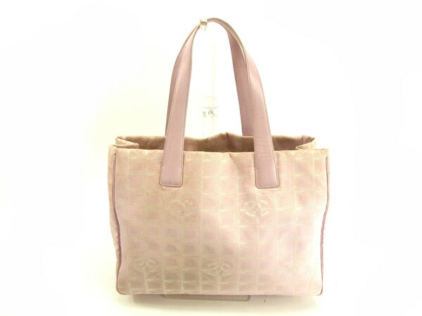 【GWタイムセール】シャネル CHANEL トートバッグニュートラベルライン ニュートラベルライントートMM ピンク レディース 中古_1