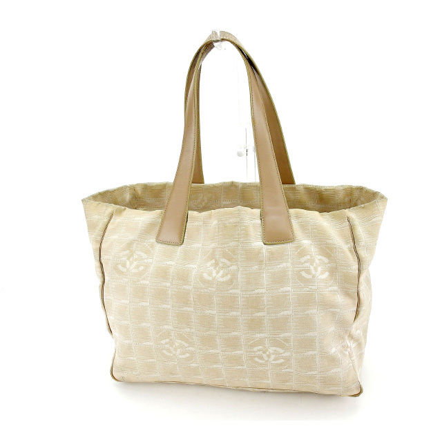 【X'masセール★30%OFF】シャネル CHANEL トートバッグニュートラベルライン トートMM ベージュ レディース 中古