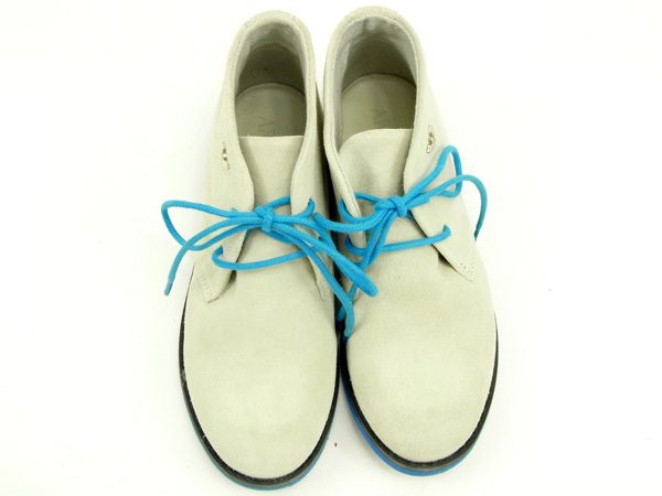 アルマーニ ARMANI ブーツ ベージュ×ブルー レディース 中古_1
