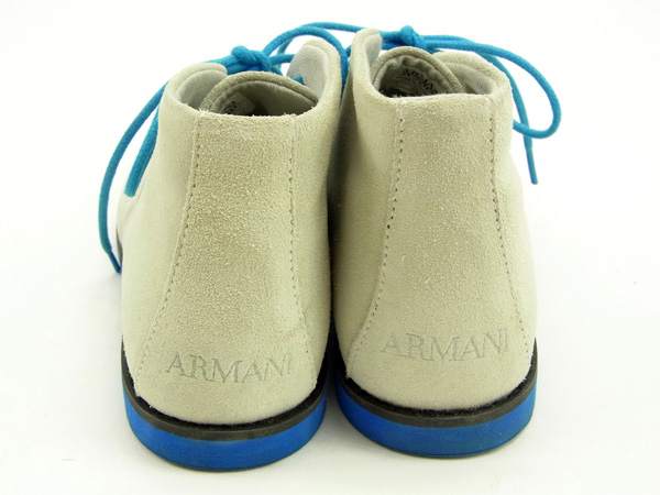 アルマーニ ARMANI ブーツ ベージュ×ブルー レディース 中古_3