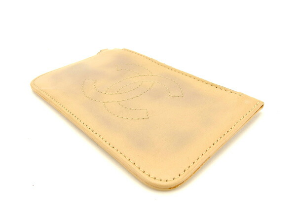 【月末タイムセール】シャネル CHANEL コインケースココマーク ベージュ×シルバー レディース 中古_2