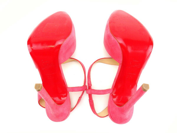 クリスチャンルブタン Christian Louboutin サンダル 36.5 ピンク