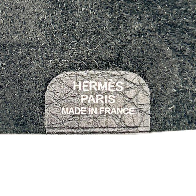 【GWタイムセール】エルメス HERMES 手帳カバーユリスミニ ブラック×シルバー レディース 中古_7