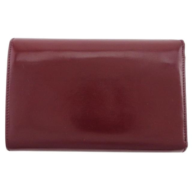 【30％OFF★週末タイムSALE】カルティエ CARTIER 長財布マストライン 角プレート ボルドー レディース 中古_1