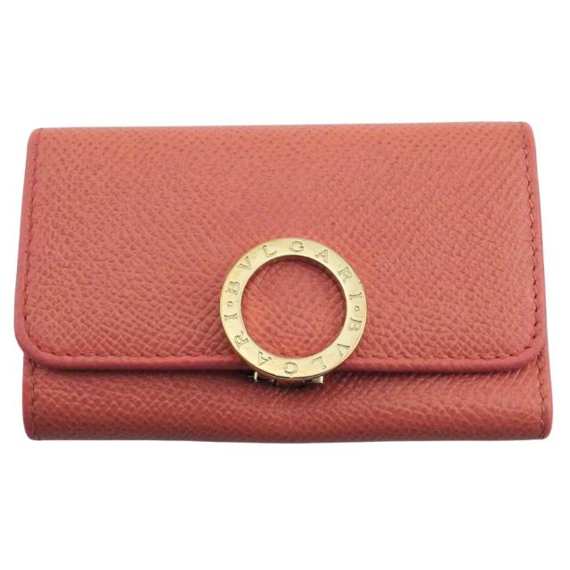 【BIGお買い物ラリー★30%OFFセール中】ブルガリ BVLGARI キーケースブルガリブルガリ ロゴクリップ ピンク レディース 中古