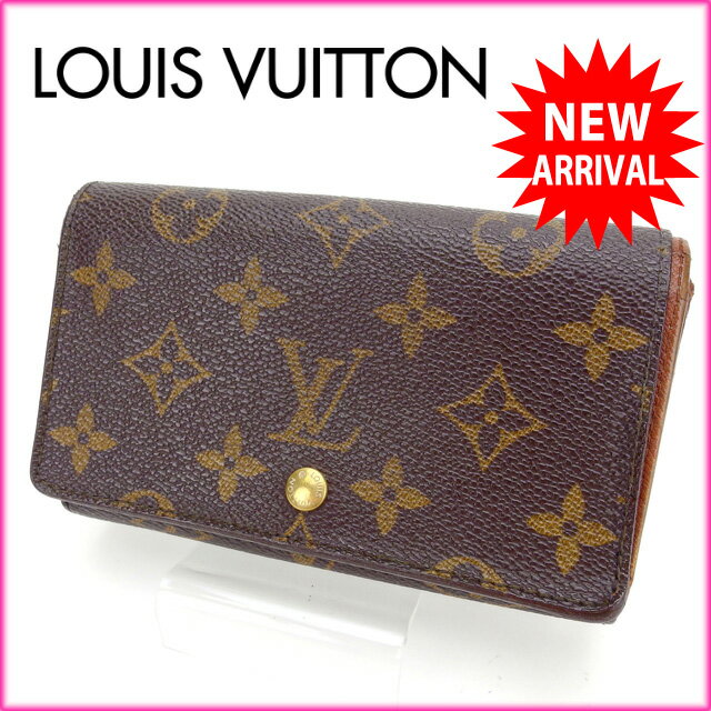 ルイヴィトン L字ファスナー財布 二つ折り ポルトモネビエトレゾール モノグラム 中古の通販は