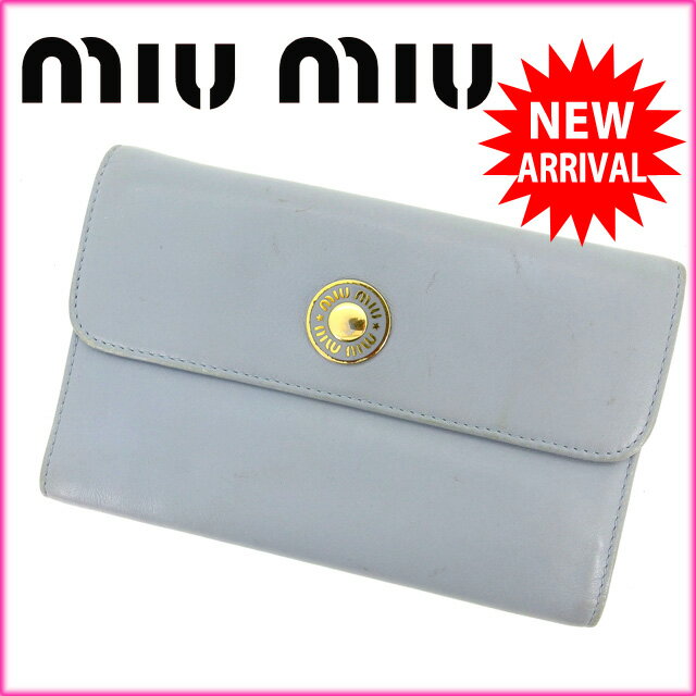 ミュウミュウ 三つ折り財布 中古の通販は