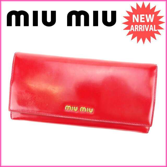 ミュウミュウ 長財布 中古の通販は