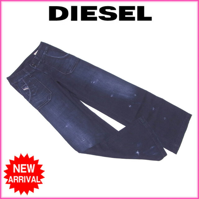 ディーゼル ジーンズ ワイド パンツ ♯25サイズ ダメージデニム 中古の通販は 14,049円