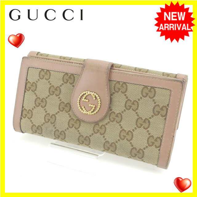 グッチ 長財布 Wホック ＧＧキャンバス 中古の通販は