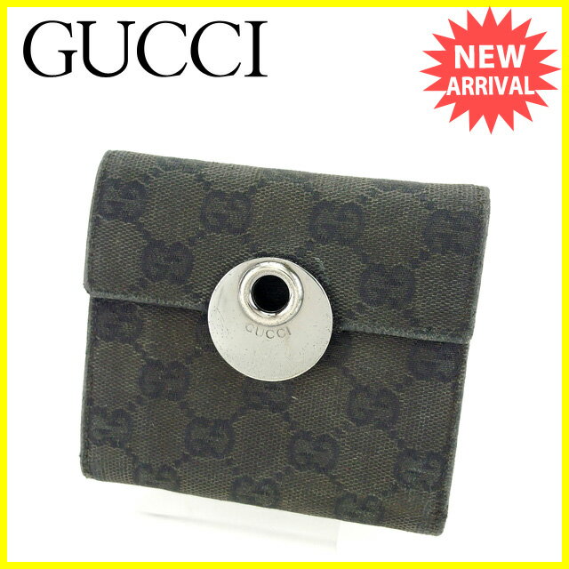 グッチ 三つ折り財布 エクリプス GGキャンバス 中古の通販はau PAY  