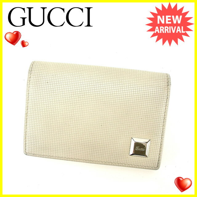 グッチ 名刺入れ カードケース ロゴプレート 中古の通販はau PAY  