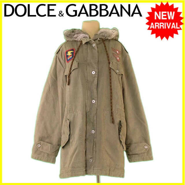 DOLCE&GABBANA ドルチェ&ガッバーナ ファー付アーミーコート DOLCE&GABBANA ドルチェ&ガッバーナ ファー付アーミーコート