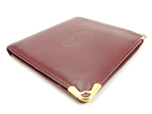 カルティエ 二つ折り財布 マストライン 中古の通販は