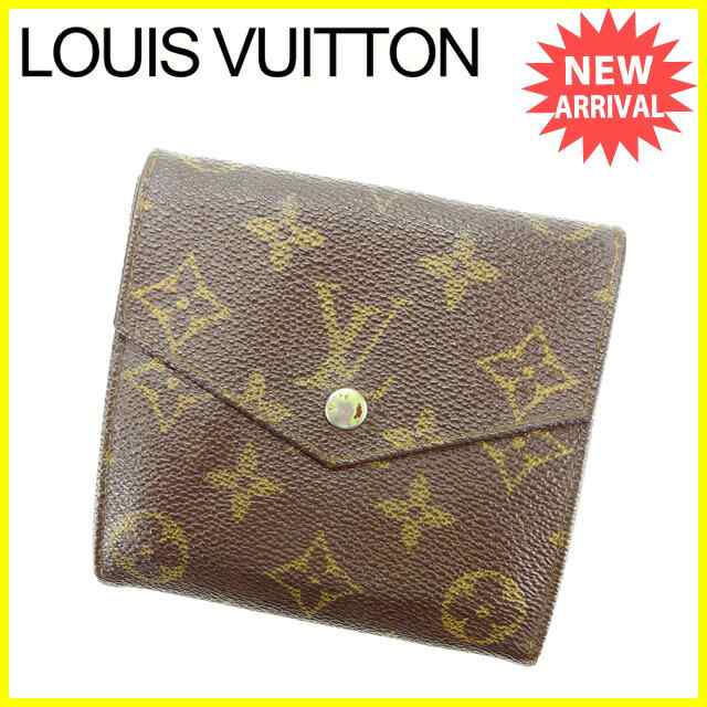 ルイヴィトン Wホック財布 二つ折り 廃盤レア ボルトモネビエ 旧タイプ M モノグラム ブラウン Louis Vuitton 中古 T136の通販はau Pay マーケット ブランドデポ