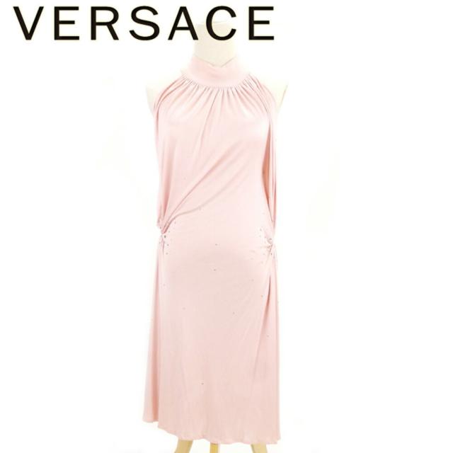 ヴェルサス ヴェルサーチ ワンピース ドレス 26 40サイズ ラインストーン ピンク Versus Versace 中古 D1879の通販はau Pay マーケット ブランドデポ