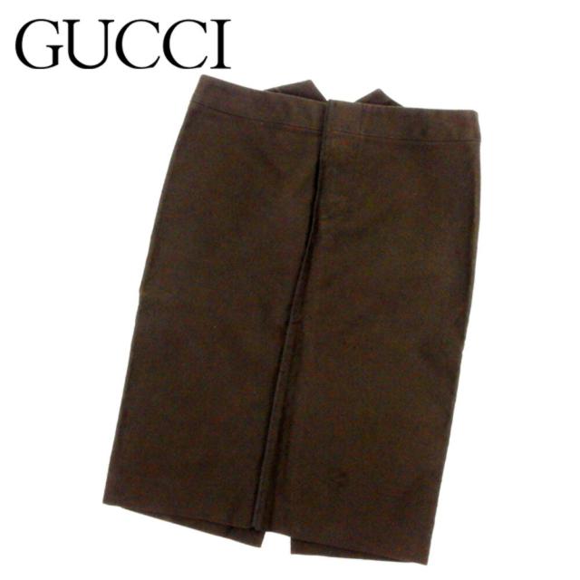 GUCCI タイトスカート 40 (スリット入り)