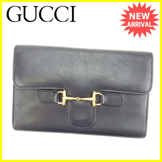 グッチ 長財布 三つ折り財布 ホースビット 中古の通販は