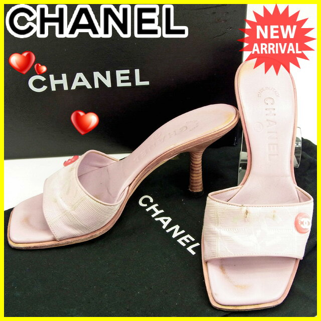 シャネル ミュール ＃34 1 2 ニュートラベルライン 中古の通販は