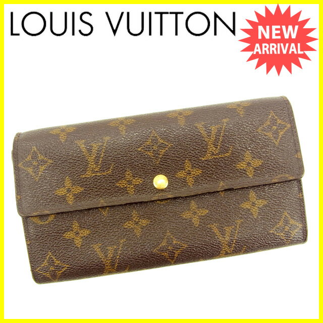 ルイヴィトン 長財布 ファスナー付き長財布 ポシェットポルトモネクレディ モノグラム 中古の通販は 25,076円