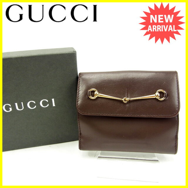 グッチ Wホック財布 ビット金具 中古の通販は 14,231円