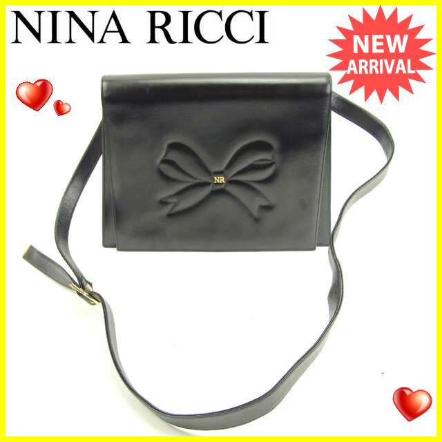 ニナリッチ ショルダーバッグ クラッチバッグ リボン ブラック Nina Ricci 中古 Tの通販はau Pay マーケット ブランドデポ