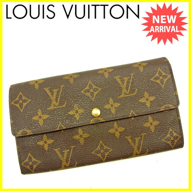 LOUIS VUITTON 二つ折り長財布 ポルトモネクレディ モノグラム