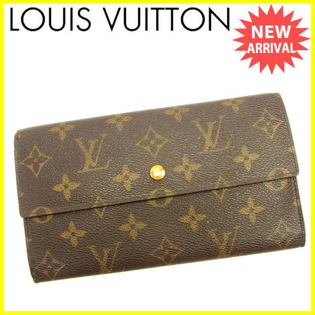 ルイヴィトン 長財布 三つ折り ポルトトレゾールインターナショナル モノグラム 中古の通販は