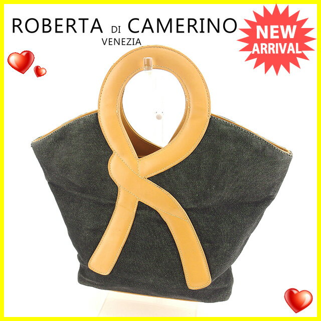 ロベルタディカメリーノ トートバッグ ハンドバッグ Rモチーフ 中古の通販は