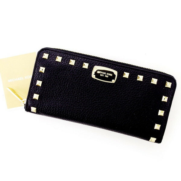 マイケルコース 長財布 スタッズ 35t7gttz1l ブラック 黒 Michael Kors 中古 T4779の通販はau Pay マーケット ブランドデポ
