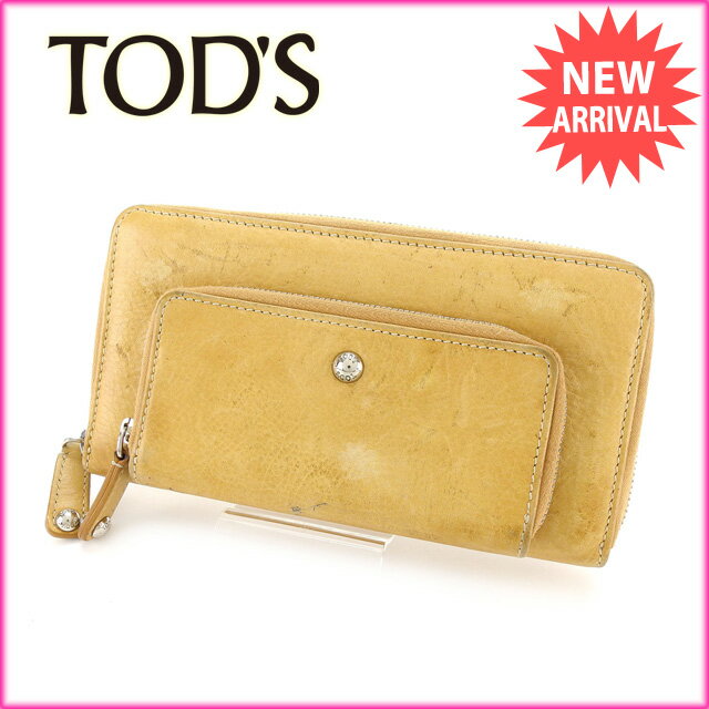 トッズ Tod S 長財布 財布 小物 サイフ ラウンドファスナー メンズ ロゴボタン 中古 Q005の通販はau Pay マーケット ブランドデポtokyo