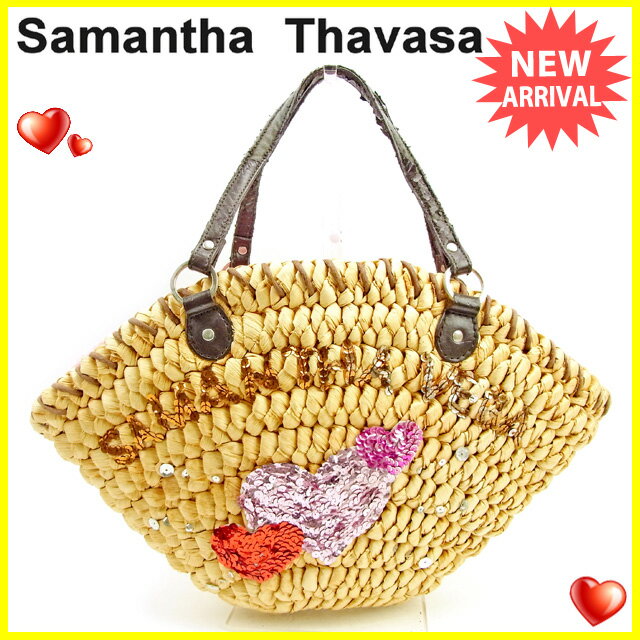サマンサタバサ ｓａｍａｎｔｈａ ｔｈａｖａｓａ トートバッグ バッグ バック かごバッグ メンズ可 スパンコール 中古 Tの通販はau Pay マーケット ブランドデポtokyo