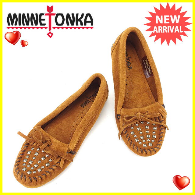 ミネトンカ Minnetonka フラットシューズ 靴 レディース モカシン スタッズ 中古 Tの通販はau Pay マーケット ブランドデポtokyo