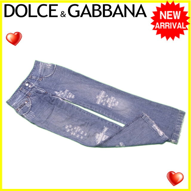 ドルチェ ガッバーナ Dolce Gabbana ジーンズ Dg刺繍入り レディース ダメージデニム 服 中古 C3075の通販はau Pay マーケット ブランドデポtokyo