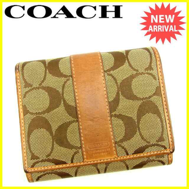 コーチ Coach Wホック財布 財布 小物 サイフ 二つ折り財布 シグネチャー ストライプ 中古 T11745の通販はau Pay マーケット ブランドデポtokyo