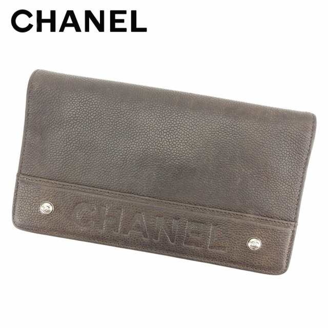 シャネル Chanel 長財布 財布 小物 サイフ ファスナー付き長財布 レディース メンズ 可 キャビアスキン 中古 T7624の通販はau Pay マーケット ブランドデポtokyo